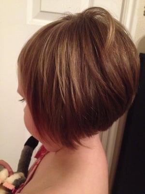 On a whim decide to have short summer cuts on my daughters. Pay to have this done properly! Add ice cream- best day EVER!!