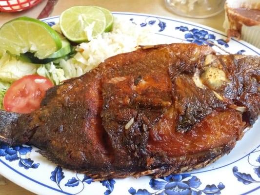 Fried Tilapia. Crunchy.