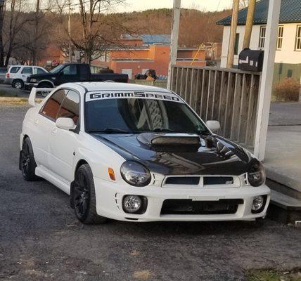 Satin White 2002 WRX