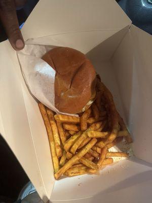 Chicken sandwich & fries