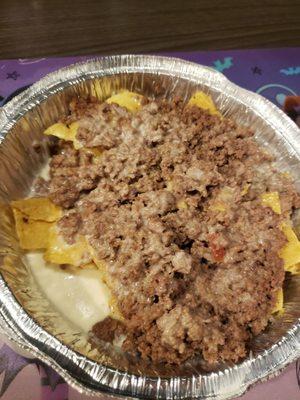 Kids beef nacho