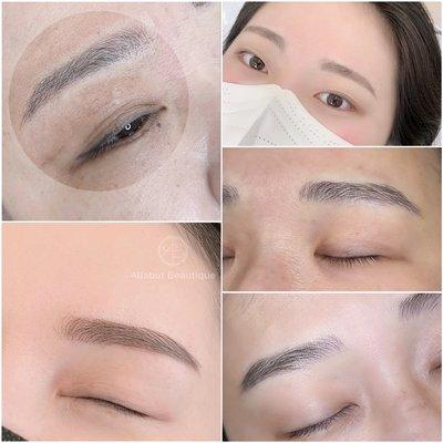 The natural eyebrow(microblading)