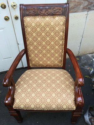 Upholstered dining room chair