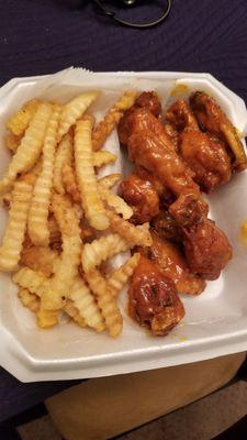 Wings and fries