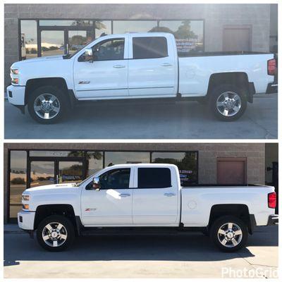 Leveling kit installed on a 2016 Chevy HD Z71