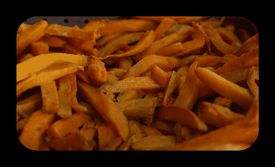 Sweet Potato Fries with Honey-Garlic-Butter Seasoning