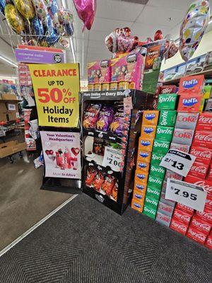 Balloons, soda, signage