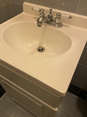 Sink is also 107 years old. Cleaned up like new!