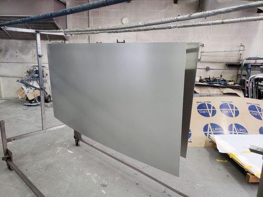 Production panels Powder Coating