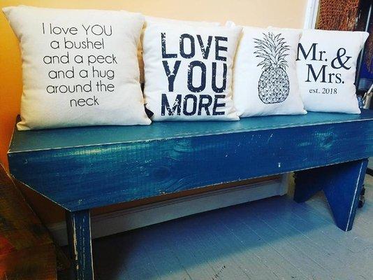 Locally made home decor.