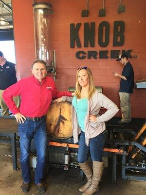 Ready to bottle our Knob Creek Single Barrel