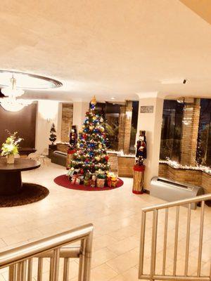 Beautiful tree in our lobby this year-12/8/17