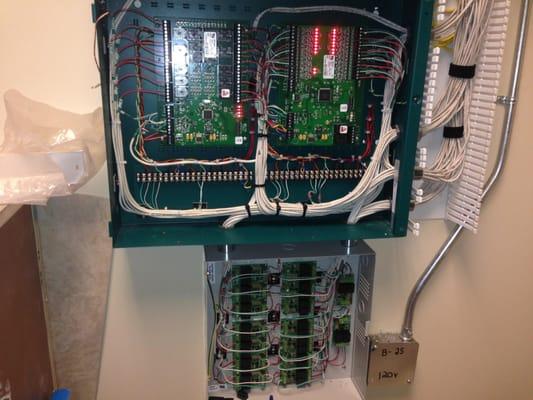 Access Control system, demonstrating our clean wiring