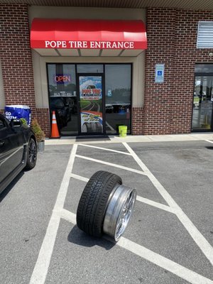 They charge me to put half my tire on....?