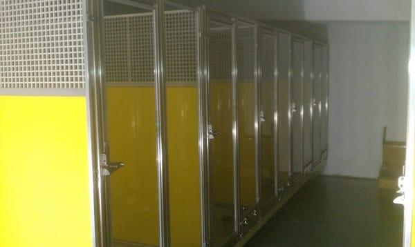 Inside kennels