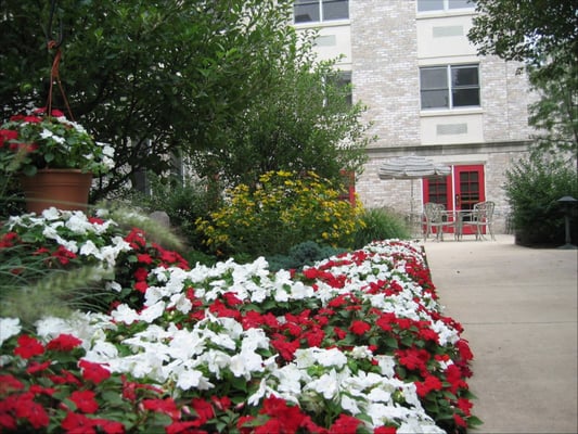 Courtyard of the Quarters Personal Care Home.