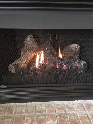 Non-vented fireplace gives me 99% of the heat!!!