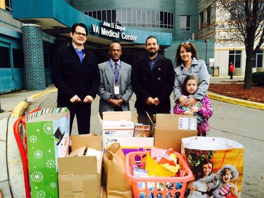 Supplies that we collected and purchased for the Veterans at the VA Medical Center, Detroit.