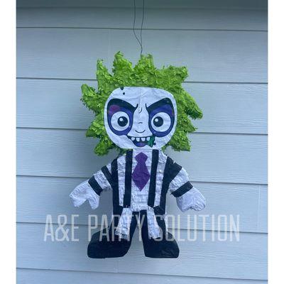 Beetle Juice Piñata. We have over 200 piñatas in stock and deliver to you!