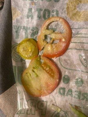 how are they able to put these tomatoes on a sandwich?? yuck