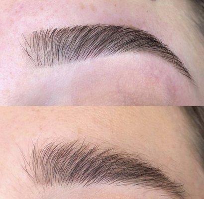 Feel at ease when having your brows tailored here, We use advanced techniques form Regina's Brows.