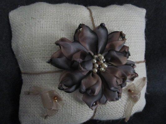 Ring Bearer Pillows and so much more- all handmade bridal accessories that tie your wedding theme together