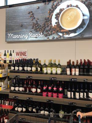 New signs and pictures. Part of their wine selections.