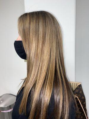 Brazilian blowout and partial highlights