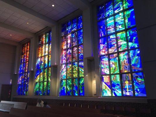 Stained glass windows