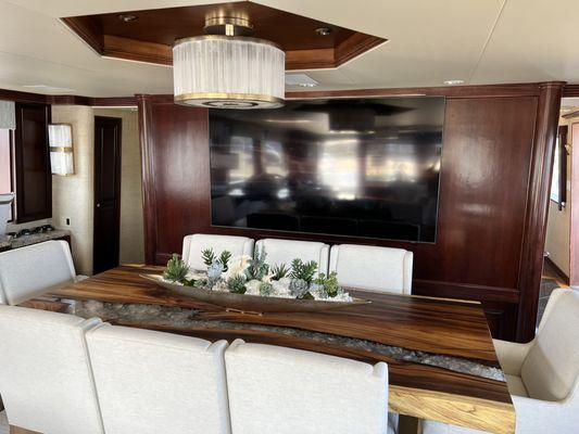 Yacht Interior Decor Arrangement