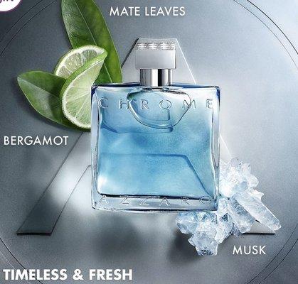 Chrome Azzaro the most wanted fragrance by all ages of men very fresh scent for men.