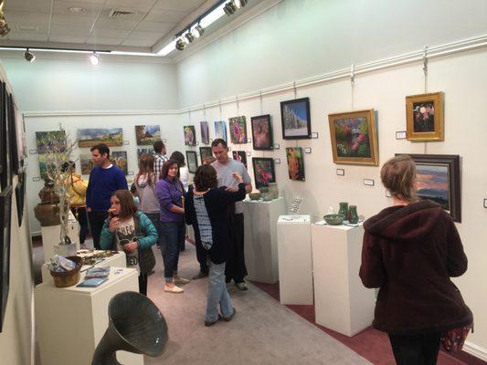 The Artist Gallery, hopping during Downtown Logan Gallery Walk