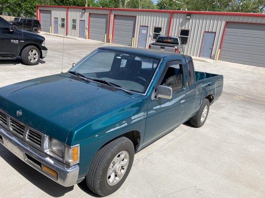 1996 Nissan Hardbody king cab Before picture.