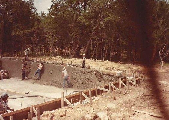 Our owner on a jobsite in the 1970s