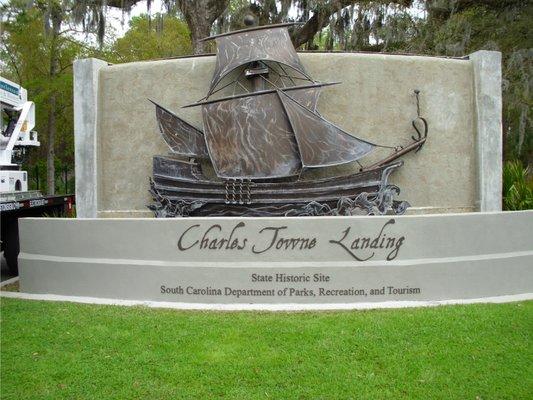 Charles Towne Landing Sign