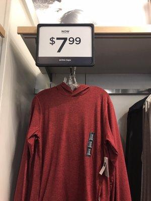 Misleading store with the wrong price info. Those shirts were 20+