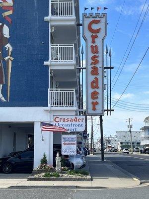 Coffee shop located on the beach end