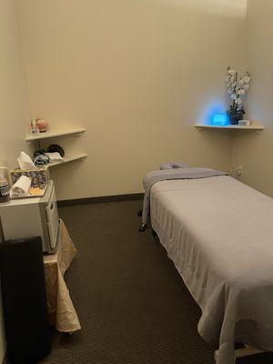 A massage room at LaVida Massage