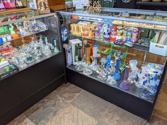 We sell plenty of different pieces of glass to choose from.