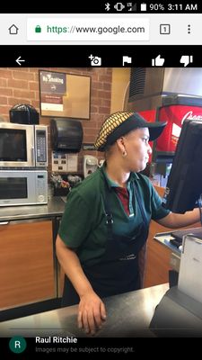 Lady works in 102St and Atlantic Ave subway, I took this pic from someone else who has complained about her online. Fire her, very rude.