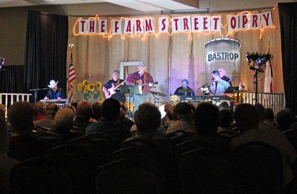 Dallas Wayne with the Farm Street Opry Band