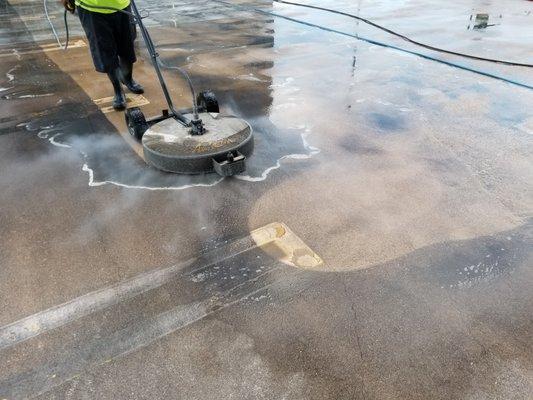 Pressure washing