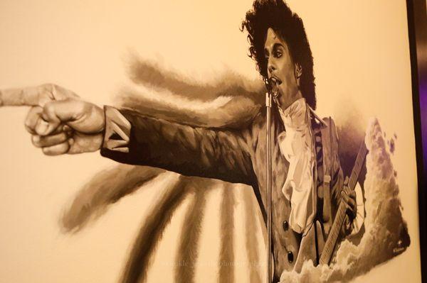 Prince mural at Elm Street Lounge