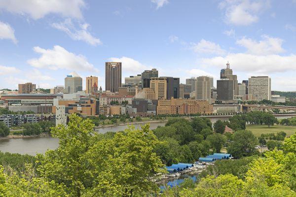 The beautiful downtown St. Paul.