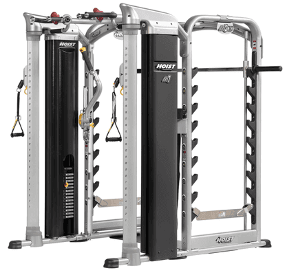 The Hoist Mi7 Functional Trainer features fully adjustable cable columns at the front of the machine to enable endless exercise variety.