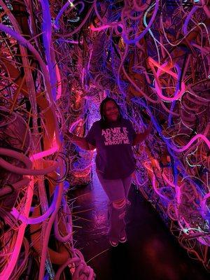 The colorful wire room