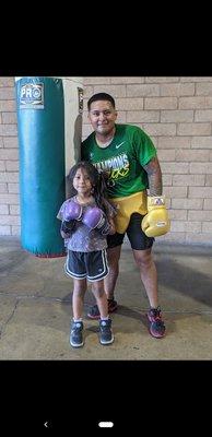 Thanks to this little lady I found a passion that I had lost for boxing for a very long time .