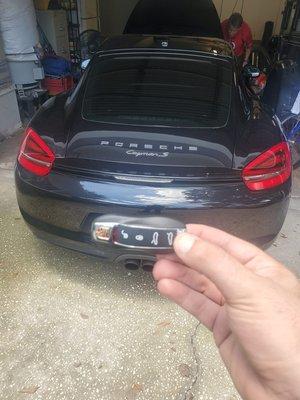 Porsche keys made on the spot Oakland locksmith All American Lock and Key. Serving Hayward, San Leandro, Castro Valley, Berkeley, Union City