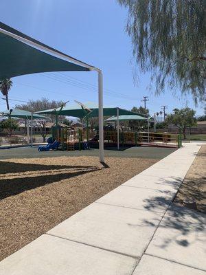 Toddler playground from the big playground