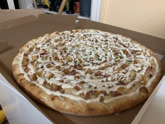 Chicken Bacon Ranch Pizza